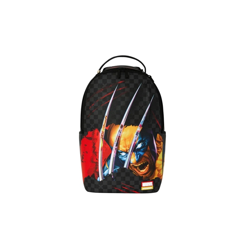 Sprayground Marvel Wolverine Don't Mess With Me Checkerboard Backpack